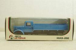 Маз-200 борт, синій, 10015, АвтоИстория 1:43