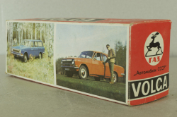 Газ-24, такси серо/голубая, Тантал/Радон 1:43