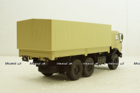 Камаз-43118 борт с тентом, бежевый, 101623, АвтоИстория 1:43