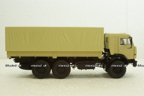 Камаз-43118 борт с тентом, бежевый, 101623, АвтоИстория 1:43