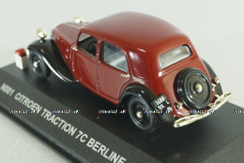 Citroen Traction 7C Berline 1936, red, N001, Sun Star 1:43