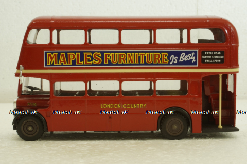 AEC Double Decker R/T red bus, Solido 1:50