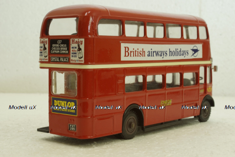 AEC Double Decker R/T red bus, Solido 1:50