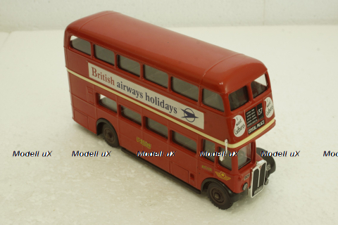 AEC Double Decker R/T red bus, Solido 1:50