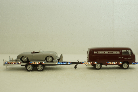 Volkswagen T2a + trailer Porsche,  11263, Premium Classixxs 1:43 