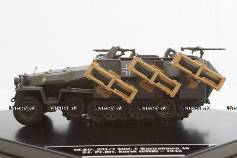 Sd.Ktz 251/1 Ausf. C Wurfrahmen 40 24. Pz.Division Kursk 1942, Altaya 1:43