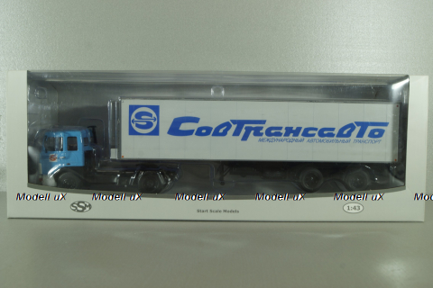 МАЗ-5432 тягач c полуприцепом-рефрижератором KlegeFrance, синий, SSM1561, SSM 1:43