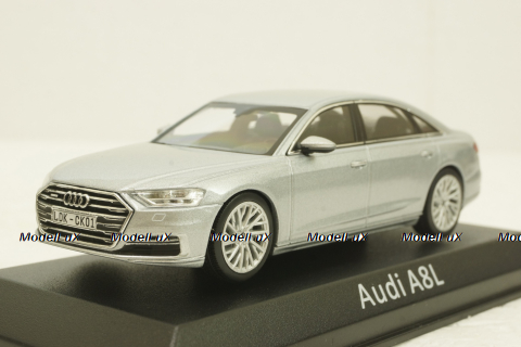 Audi A8L silver, IScale 1:43