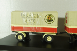 Mercedes L 6600 with trailer, beige, 03019, Schuco 1:43