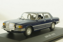 Mercedes 280SE W116  S-Klasse(1972), dark blue, IXO 1:43