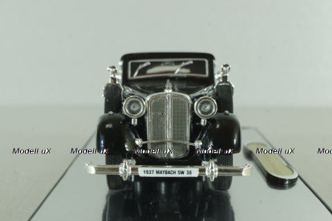 Maybach SW38 Cabriolet Spohn (Closed) 1937, black, 43703, Signature Model 1:43