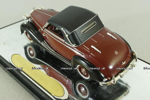 Mercedes 170S Cabriolet (closed) 1950, red/black, 43708, Signature Model 1:43