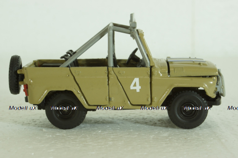 Уаз-469 ралли №4, бежевый, Агат 1:43