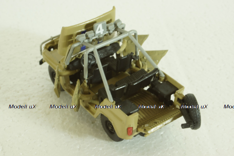 Уаз-469 ралли №4, бежевый, Агат 1:43