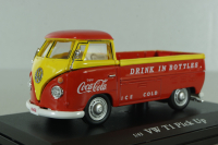 Volkswagen T1  Pickup "Coca-Cola" 1962, red, 442338, Motorcity 1:43
