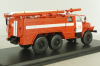 АЦ-40 (43202) ПМ-102Б пожарная автоцистерна на шасси Урал-43202 с бел. полосами, SSM1234B, SSM 1:43 Вариант 3!