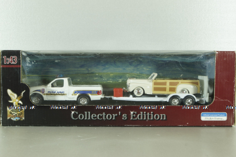 Ford F150 Police with trailer, 94601, Yat Ming 1:43