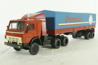 Камаз-5410 с п/прицепом с тентом , Элекон 1:43