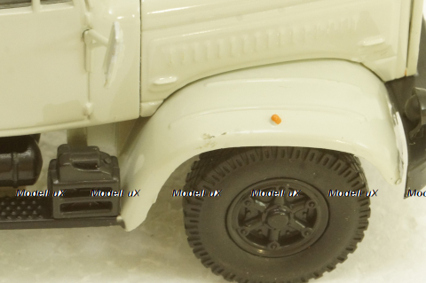 Краз-257 бортовой, 1989 серый/зеленый, Н203, Наш Автопром 1:43