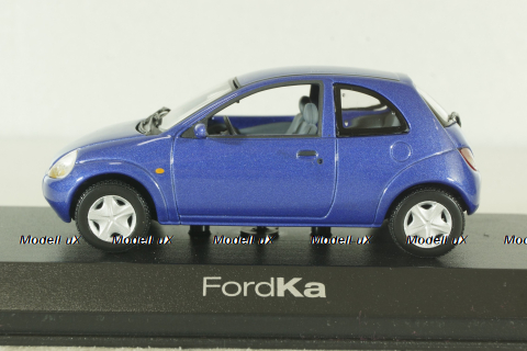 Ford Ka 1996, blue, Minichamps 1:43