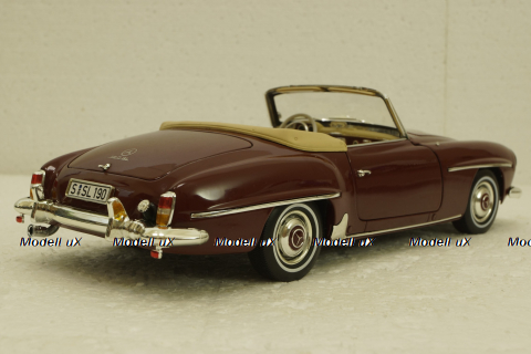 Mercedes 190SL (1955 - 1963) W121, red, B66040647, Norev 1:18
