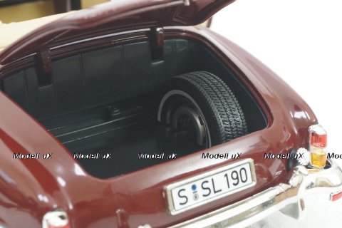 Mercedes 190SL (1955 - 1963) W121, red, B66040647, Norev 1:18