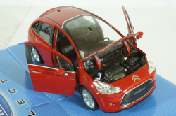 Citroen C3 2010, Red, Welly 1:24