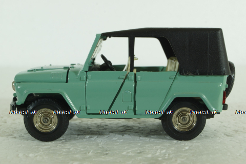 Уаз-469, А34, бирюзовый с белым салоном, Тантал/Радон 1:43