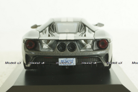 Ford GT 2017, grey with silver strips, American Cars №52, Altaya 1:43 