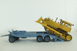 Прицеп ЧМЗАП-5208 , серо/голубой, Modellux 1:43