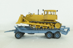 Прицеп ЧМЗАП-5208 , серо/голубой, Modellux 1:43