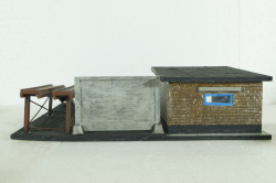 Диорама Гараж c эстакадой , Modellux 1:43