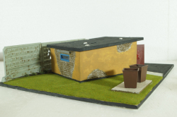 Диорама Гараж с мусорными баками , Modellux 1:43