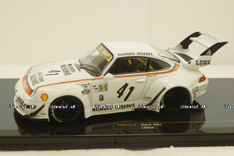 Porsche RWB 993 LBWK, white/decor, MOC322, IXO 1:43
