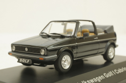 Volkwagen Golf I Cabrio (1979-1993), black, AM004VW, IXO 1:43