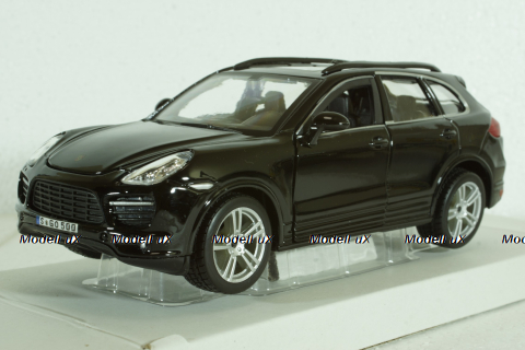 Porsche Cayenne Turbo 2010, Black, BU21056BK, Burago 1:24