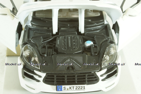 Porsche Macan 2013, white, BU21077W, Burago 1:24