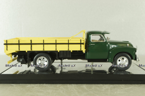 Chevrolet 6400 flatbed truck 1949, dark green/yellow, WB276T, WhiteBox 1:43