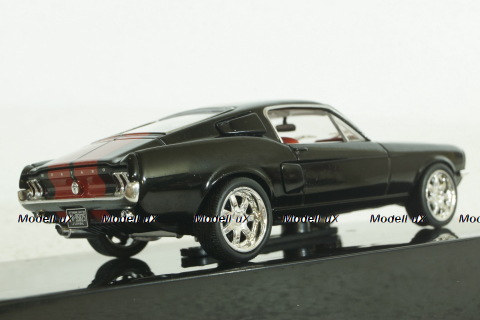 Ford Mustang Fastback 1967, black/red, CLC478, IXO 1:43
