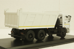 Камаз-6520, белый, самосвал 3-х осный, SSM1250, SSM 1:43