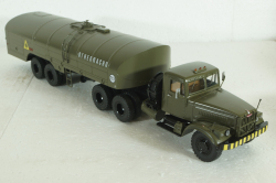 КрАЗ-258 с полуприцепом-цистерной ТЗ-22 (хаки), SSM7026, SSM 1:43