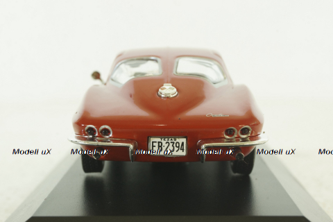 Chevrolet Corvette (C2) Sting Ray Coupe 1963, red, American Cars №4, Altaya 1:43