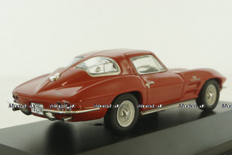 Chevrolet Corvette (C2) Sting Ray Coupe 1963, red, American Cars №4, Altaya 1:43