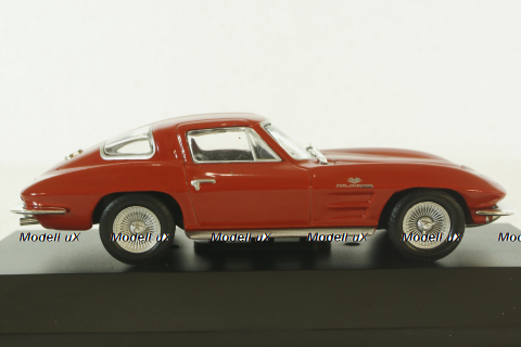 Chevrolet Corvette (C2) Sting Ray Coupe 1963, red, American Cars №4, Altaya 1:43