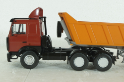 Маз-6422 с п/прицепом Маз-9506-20, красный/оранжевый, SSM7039, SSM 1:43