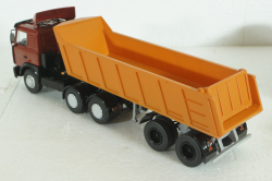 Маз-6422 с п/прицепом Маз-9506-20, красный/оранжевый, SSM7039, SSM 1:43