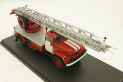Ал-30 Зил-131, пожарная, белые двери, SSM1163, SSM 1:43