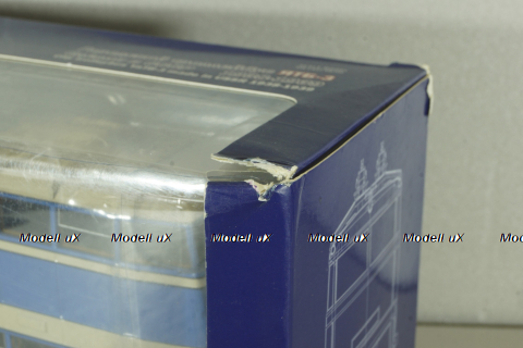 ЯТБ-3 двухэтажный городской троллейбус, синий, UM43-A4, Ultra Models 1:43