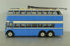 ЯТБ-3 двухэтажный городской троллейбус, синий, UM43-A4, Ultra Models 1:43