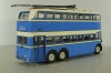 ЯТБ-3 двухэтажный городской троллейбус, синий, UM43-A4, Ultra Models 1:43